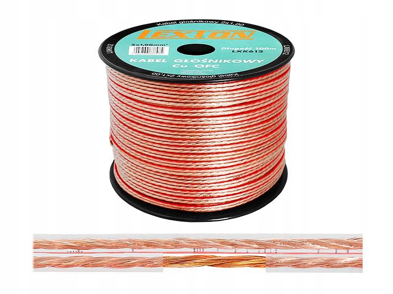 Kabel Głośnikowy Hi-Fi 2x1.0 – Doskonała jakość dźwięku