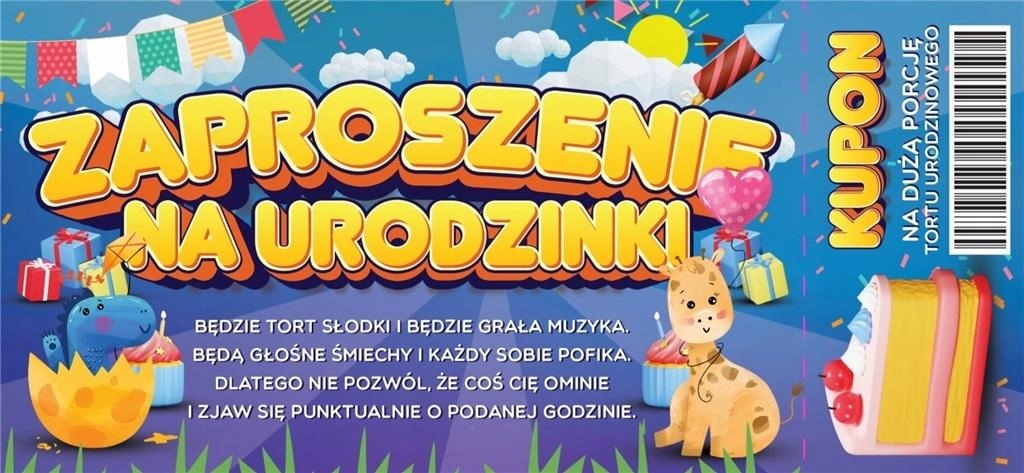 Zaproszenie Urodziny Yeku – Elegancka forma zaproszeń na wyjątkowe przyjęcia