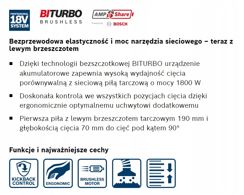 Wydajność cięcia porównywalna z urządzeniami sieciowymi