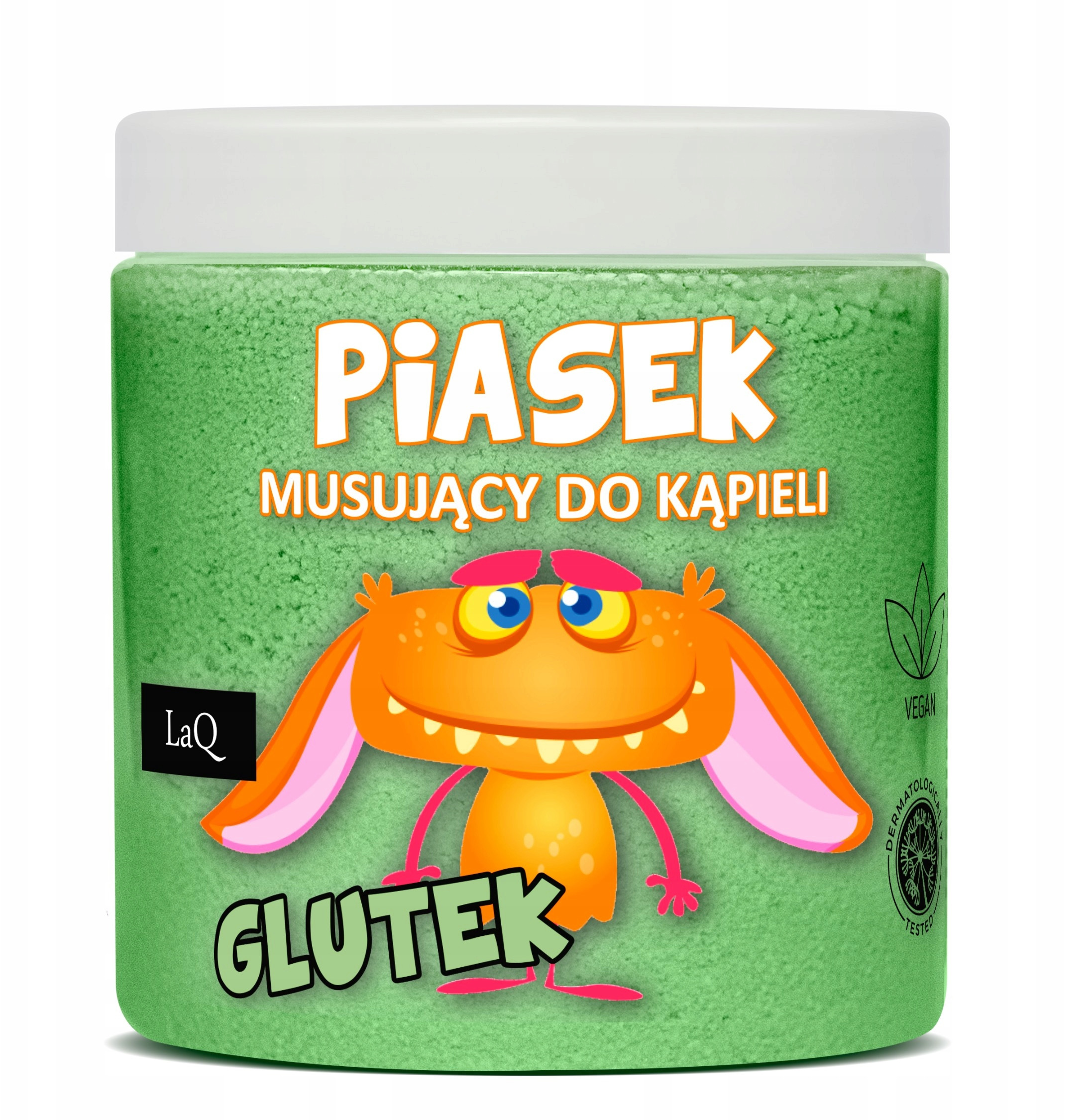 Musujący piasek do kąpieli Zielony GLUTEK 190g – Radość w każdej kąpieli
