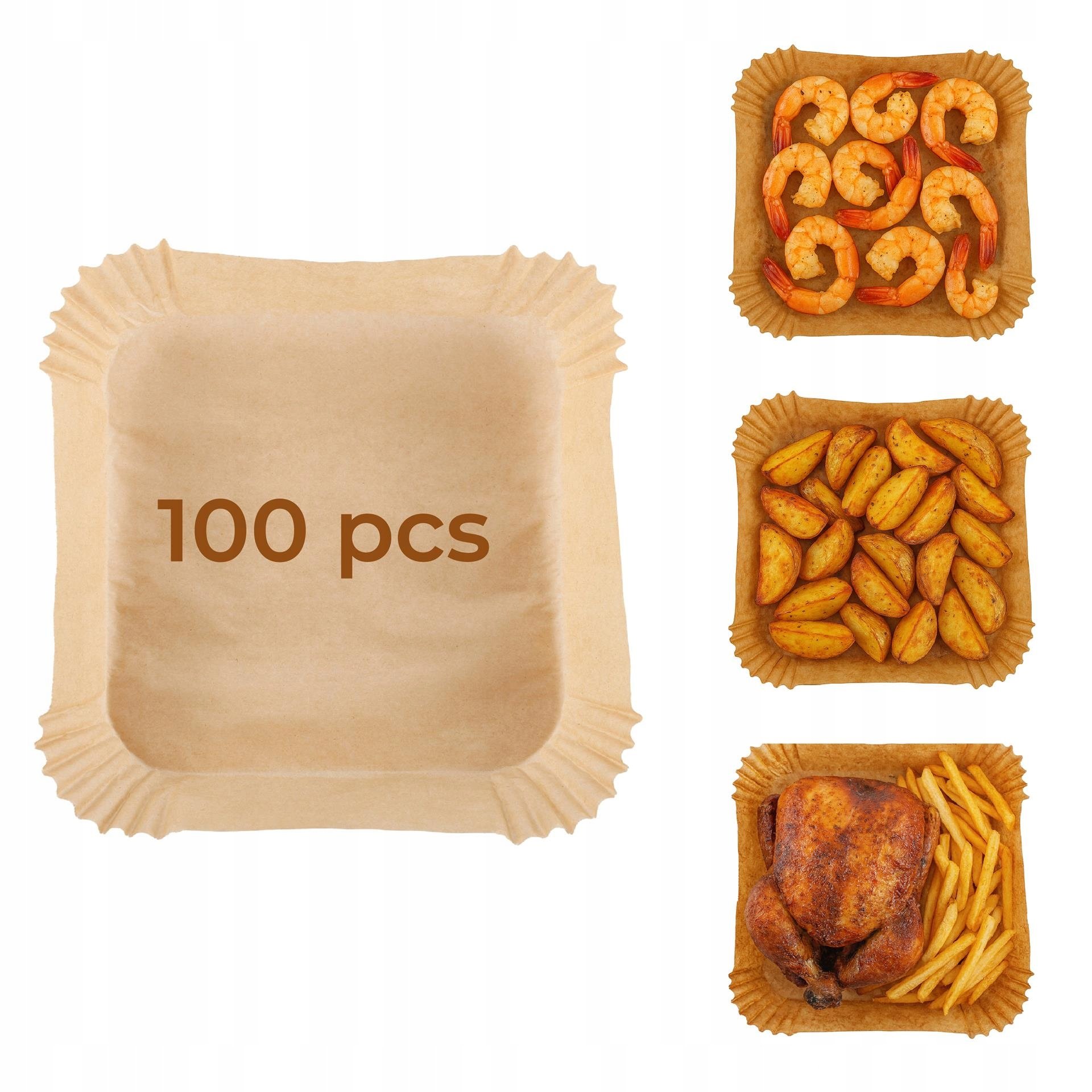 WKŁAD PAPIEROWY DO FRYTKOWNICY BEZTŁUSZCZOWEJ AIR FRYER 20cm – Wygoda i czystość w kuchni