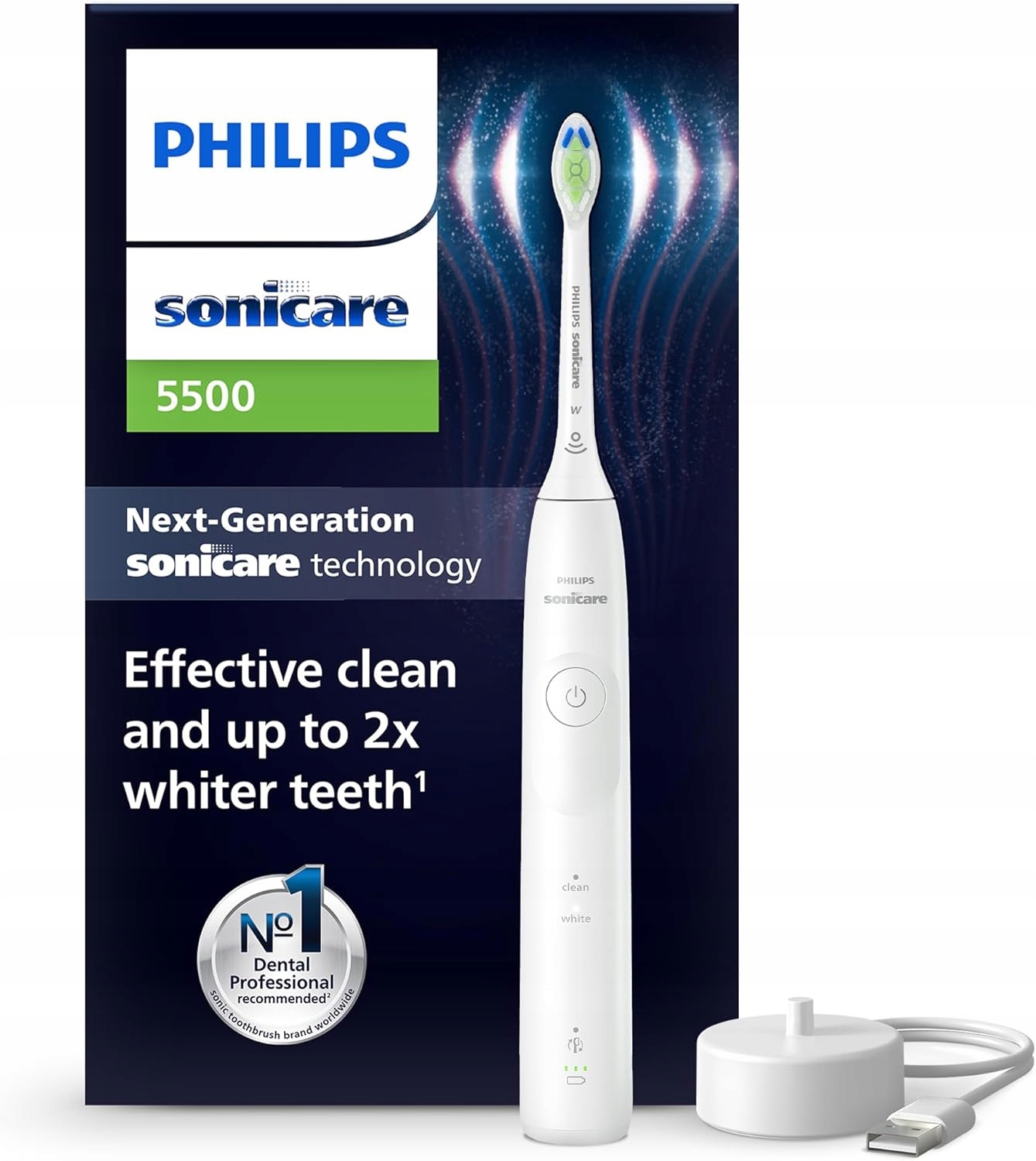 Szczoteczka elektryczna Philips Sonicare 5500 HX7110/01 – Twoje codzienne wsparcie w pielęgnacji jamy ustnej