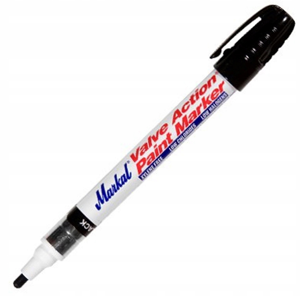 Markal Markal Valve Action Paint Marker Czarny – Idealny do profesjonalnego znakowania