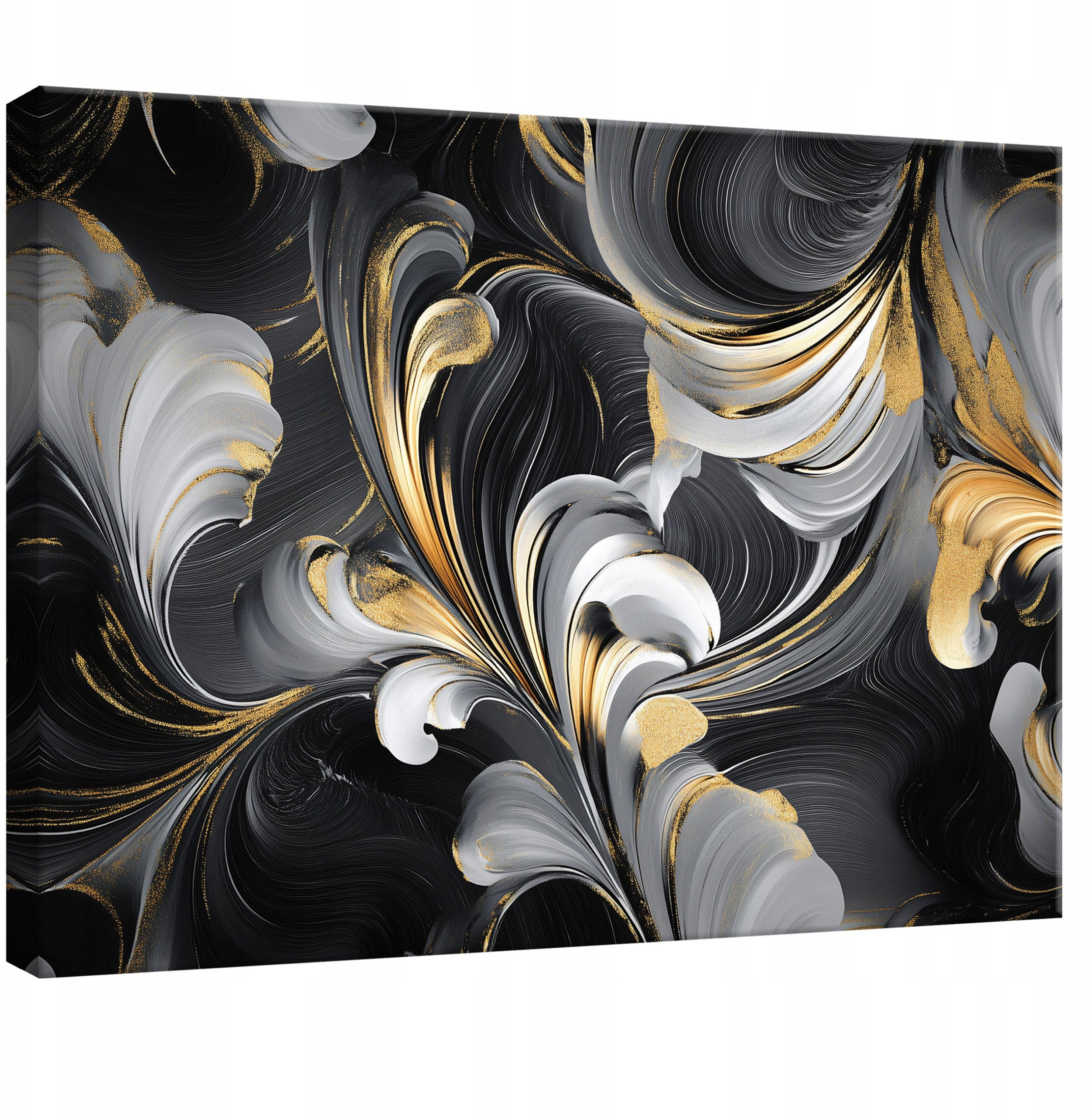 Obraz na płótnie ścianę Abstrakcja Glamour do sypialni salonu kuchni 120x80 – Elegancja w Twoim wnętrzu