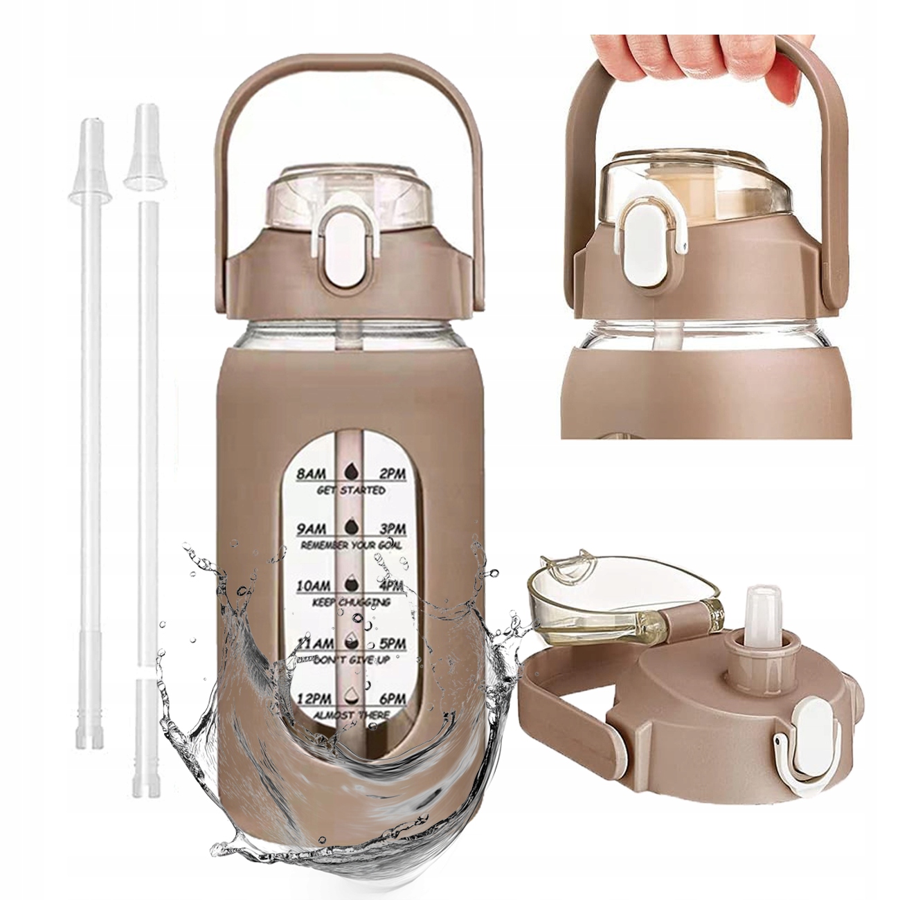 Wbudowana słomka – Wygodne picie w ruchu