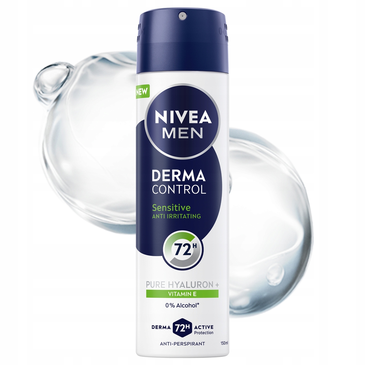 NIVEA MEN Derma Control Sensitive – Męski antyperspirant w sprayu 150 ml