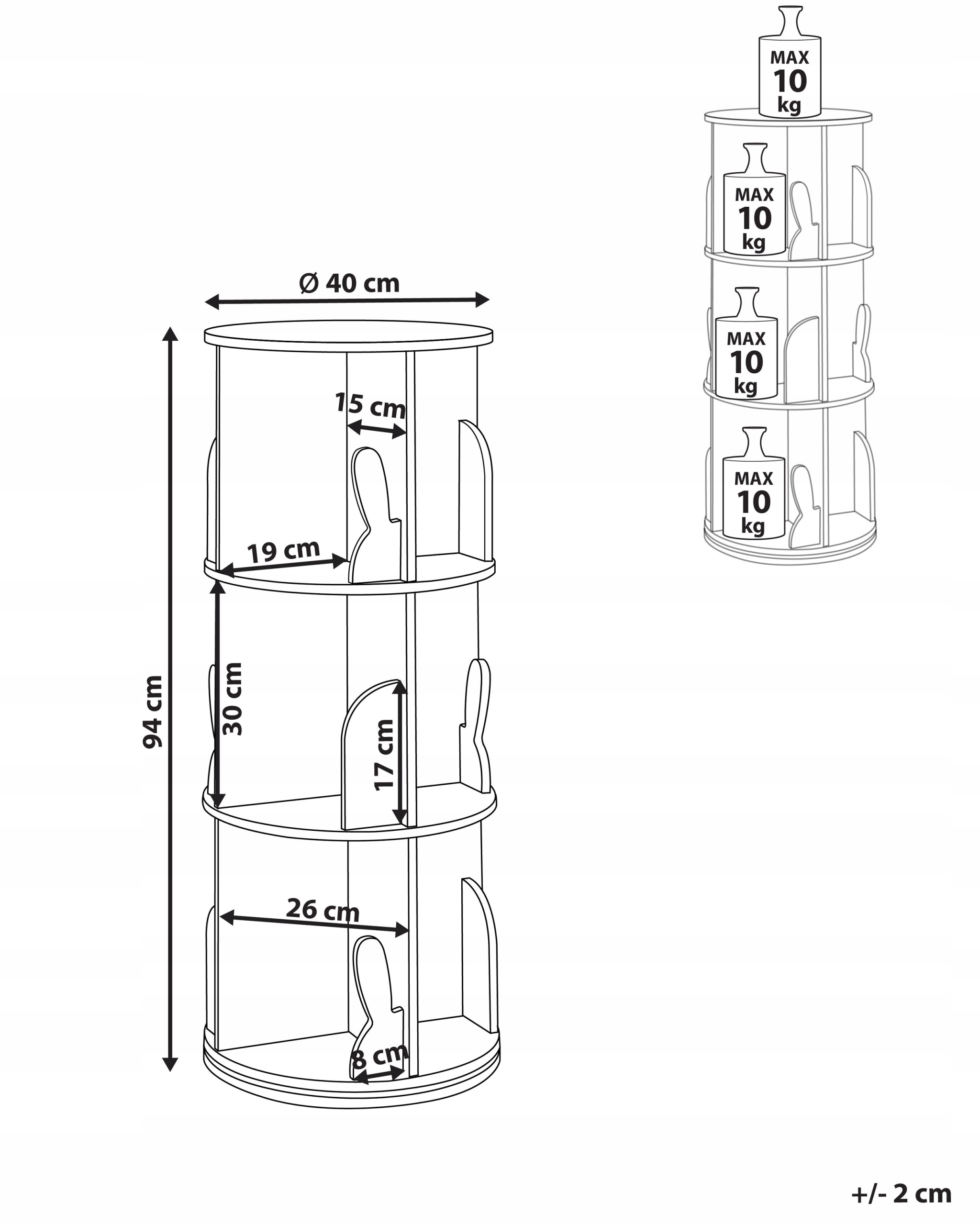 Wymiary regału CANEY – Praktyczność w kompaktowej formie