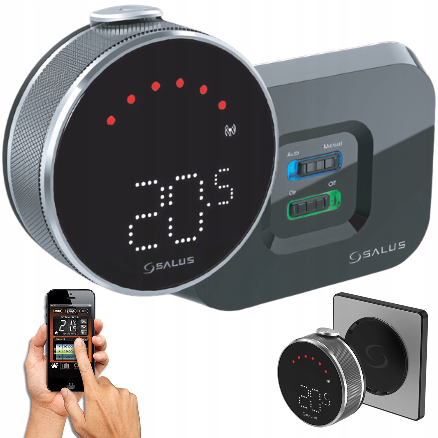 Zdalne sterowanie temperaturą przez aplikację Salus Premium Lite