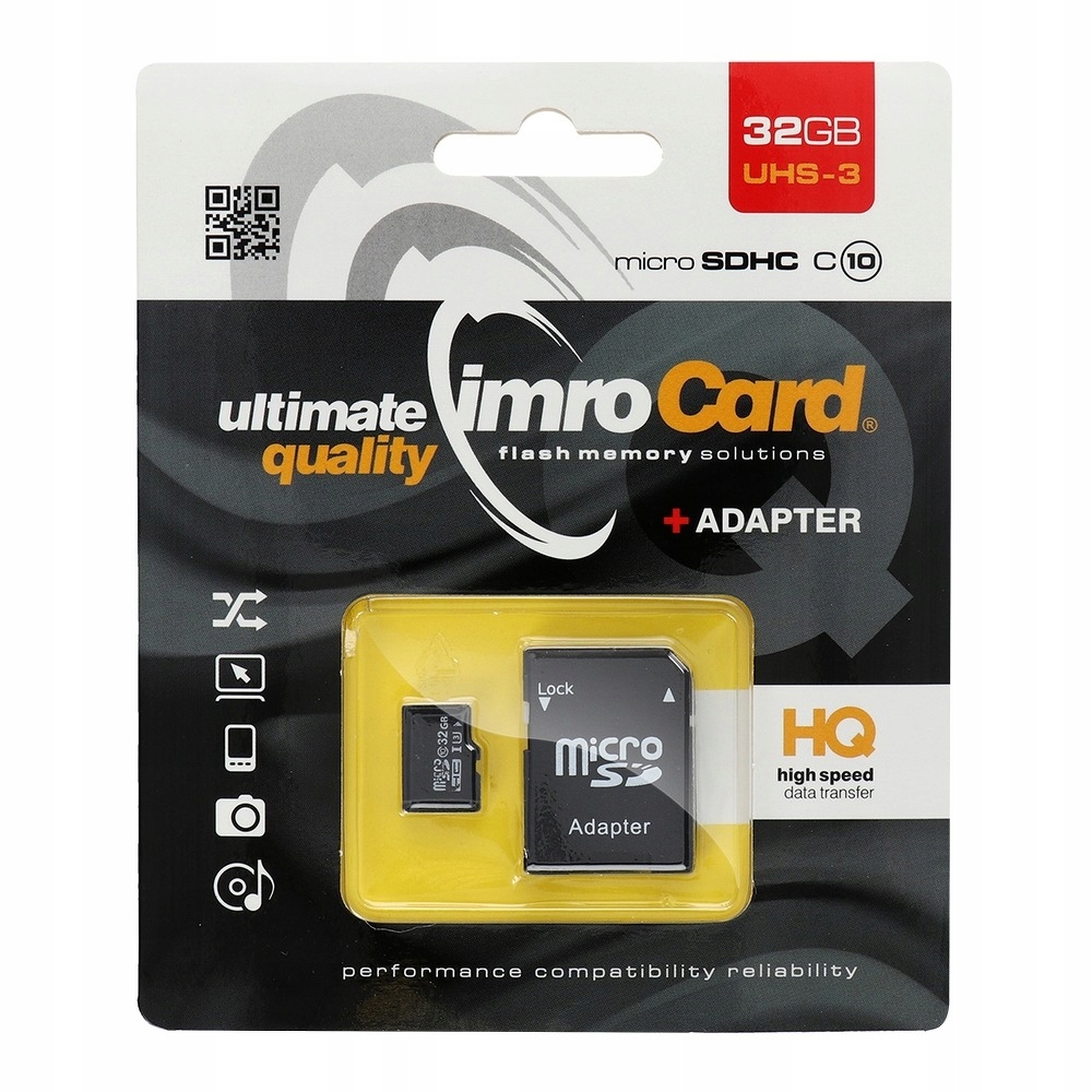 Karta pamięci MicroSDHC 32 GB Class 10 UHS-I/U3 – Wydajność i niezawodność