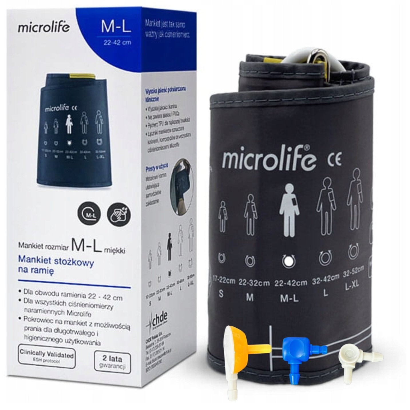 Mankiet Microlife M-L 22-42cm – Idealne dopasowanie dla dokładnych pomiarów