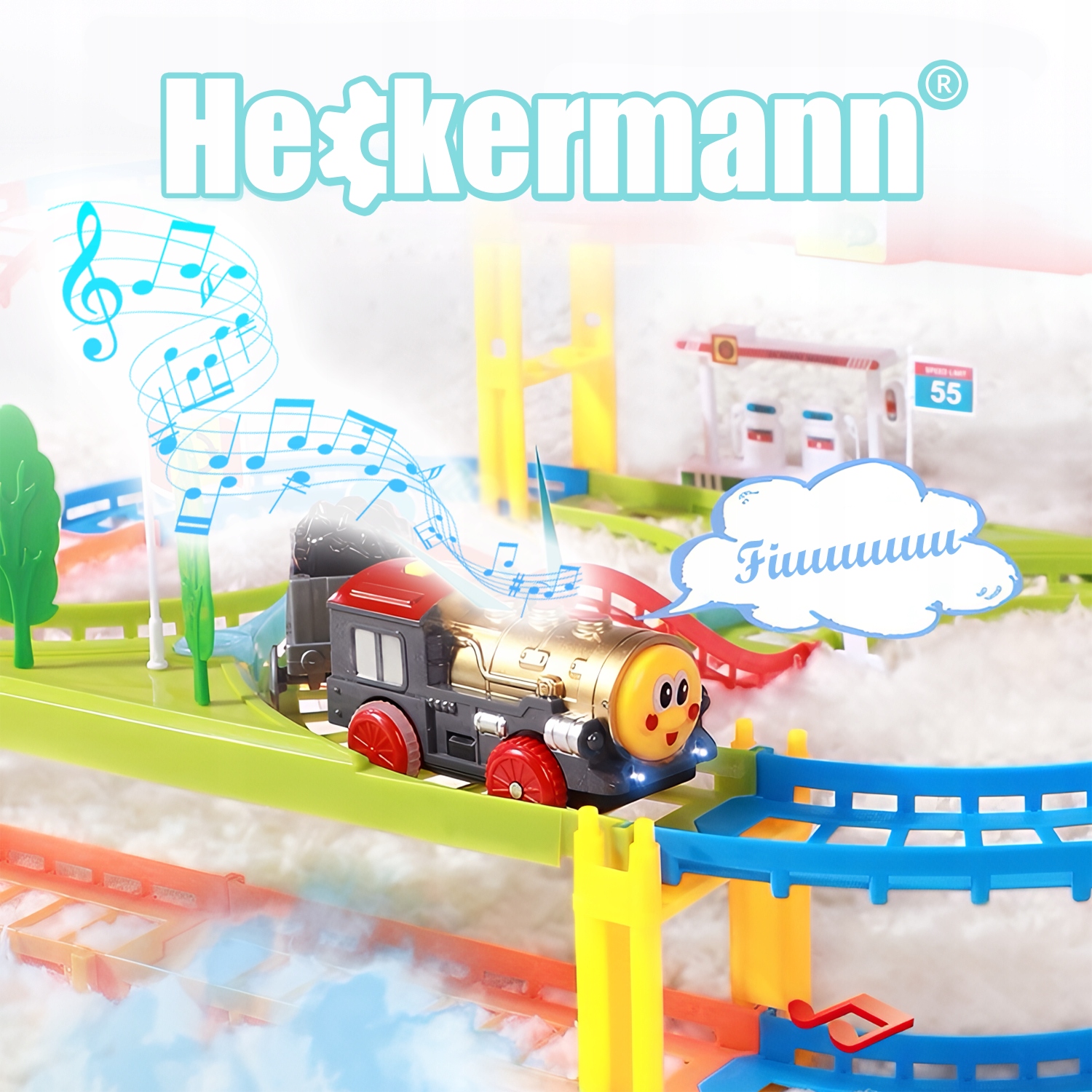 Ruchome pojazdy z efektem dźwiękowym i świetlnym