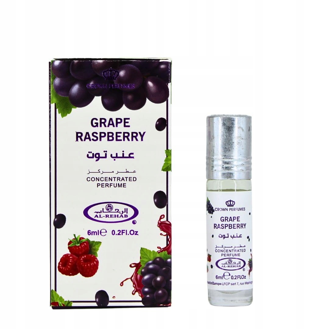 AL REHAB GRAPE RASPBERRY – Owocowy zapach w olejku roll-on dla kobiet