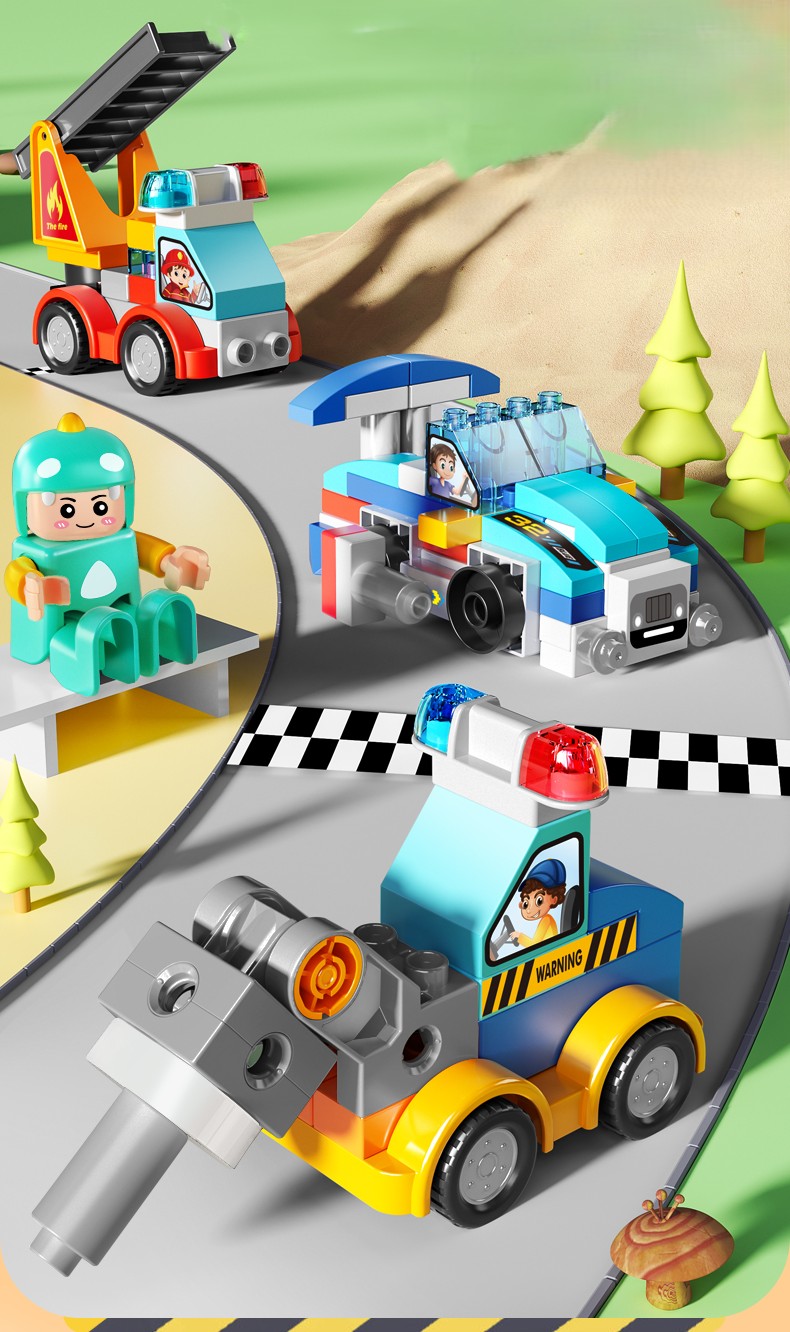 Zestaw 2w1 – Robot lub pojazdy ratunkowe