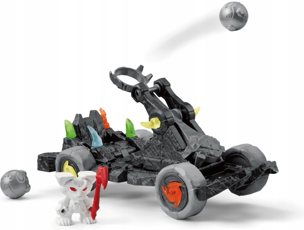 Zestaw do kreatywnej zabawy z katapultą i mini stworkiem