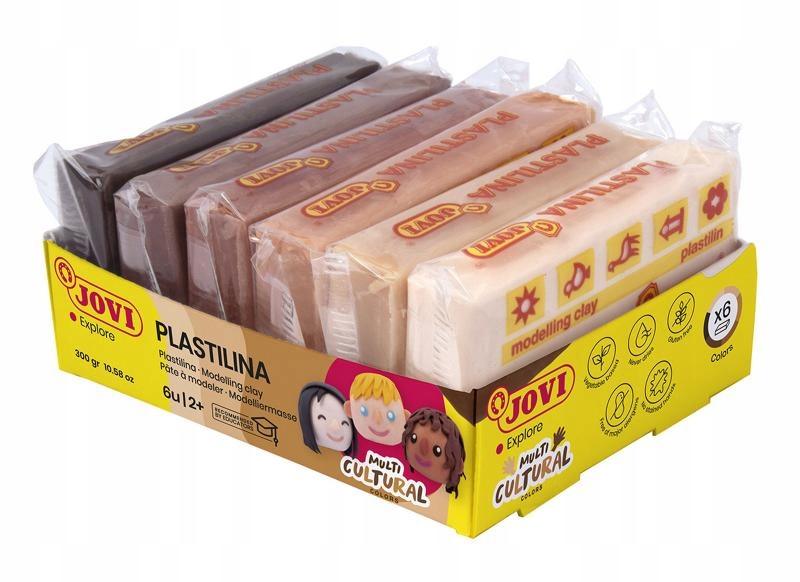 Plastelina cielista 6x50g mix – Kreatywna zabawa dla dzieci