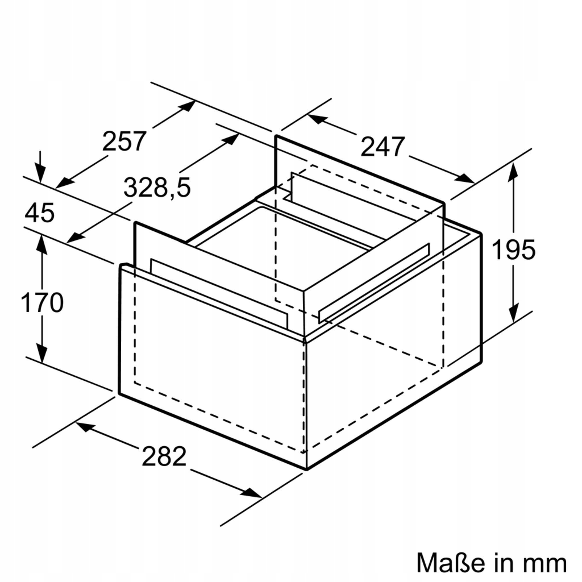 Kompaktowe wymiary: 390 mm x 280 mm x 530 mm