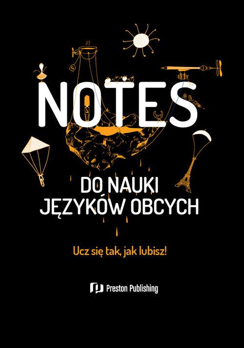 Notes do nauki języków obcych czarny – Twój osobisty organizer do nauki