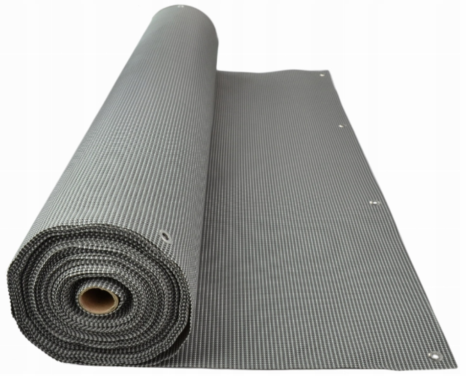 Wymiary osłony: 120 cm wysokości i 300 cm długości