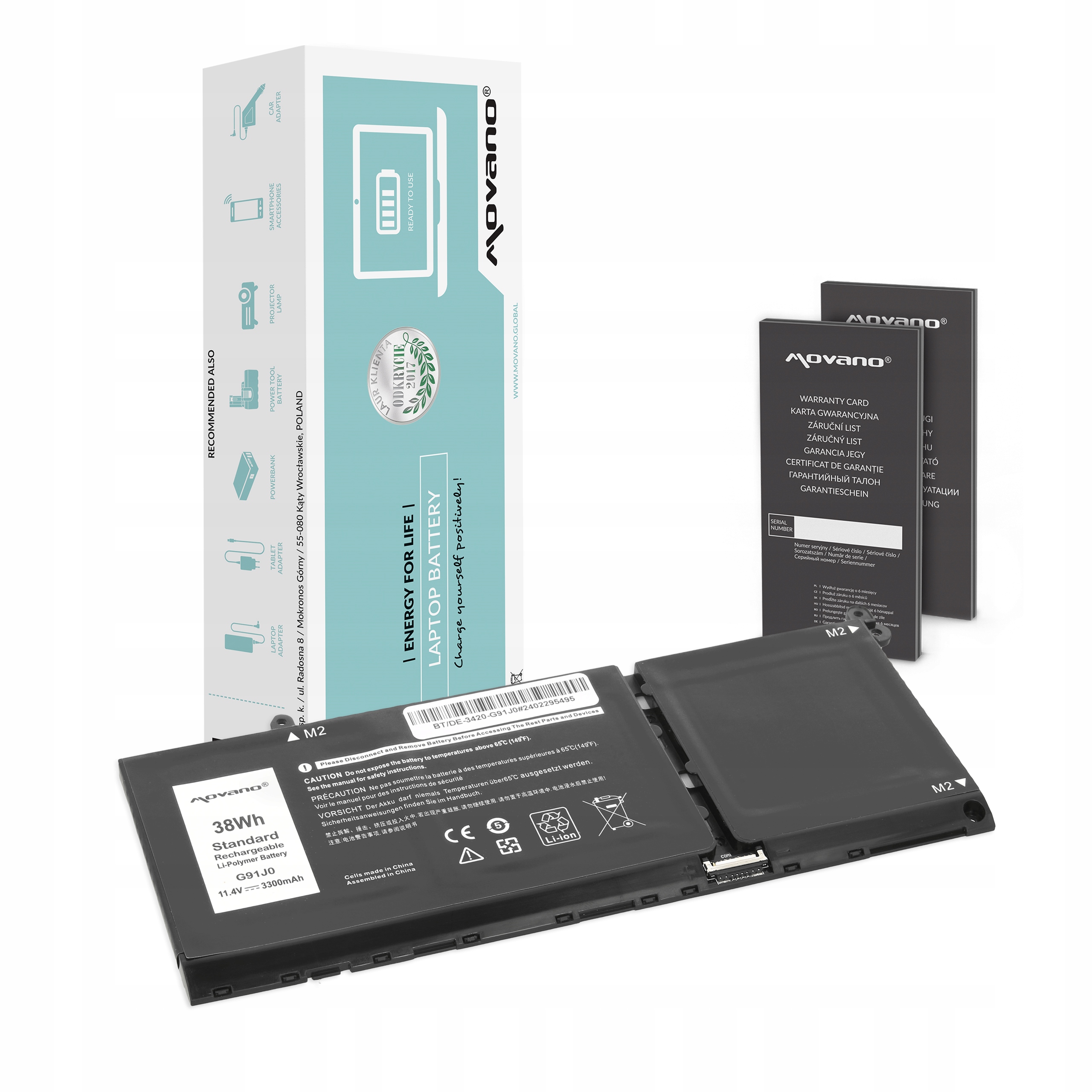 Bateria Movano G91J0 do Dell Inspiron 15 3511 i Latitude 3320 – Wydajność i niezawodność