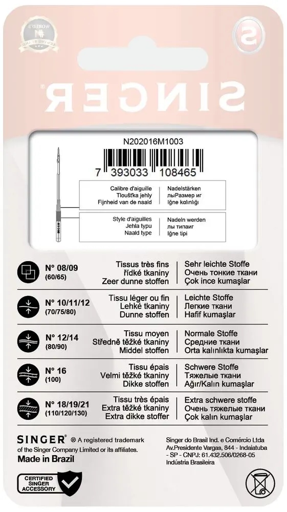 Uniwersalne igły do szycia - Wysoka jakość i trwałość