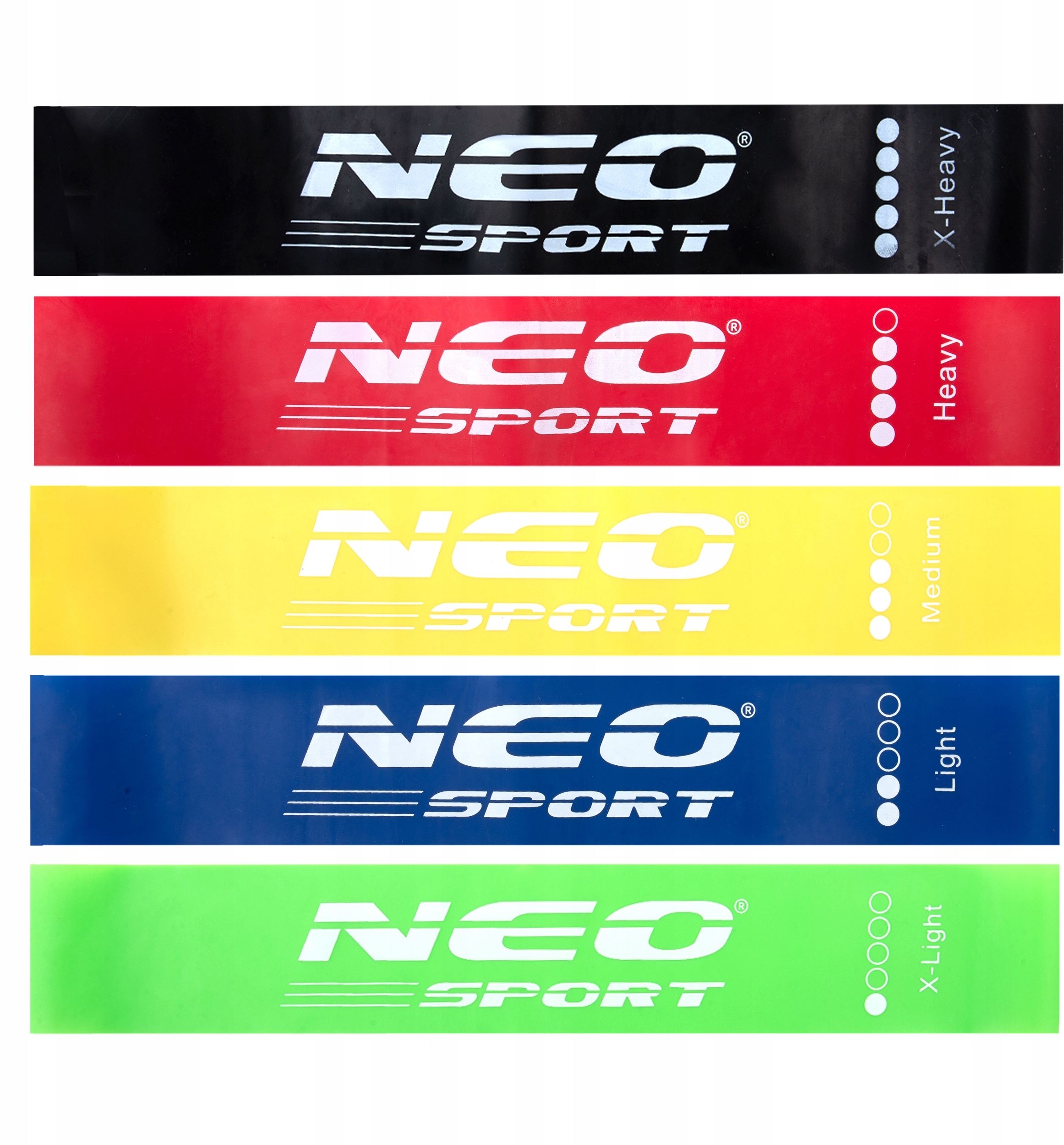 NeoSport Zestaw taśm oporowych do ćwiczeń NS-959 – Twoje wsparcie w treningu