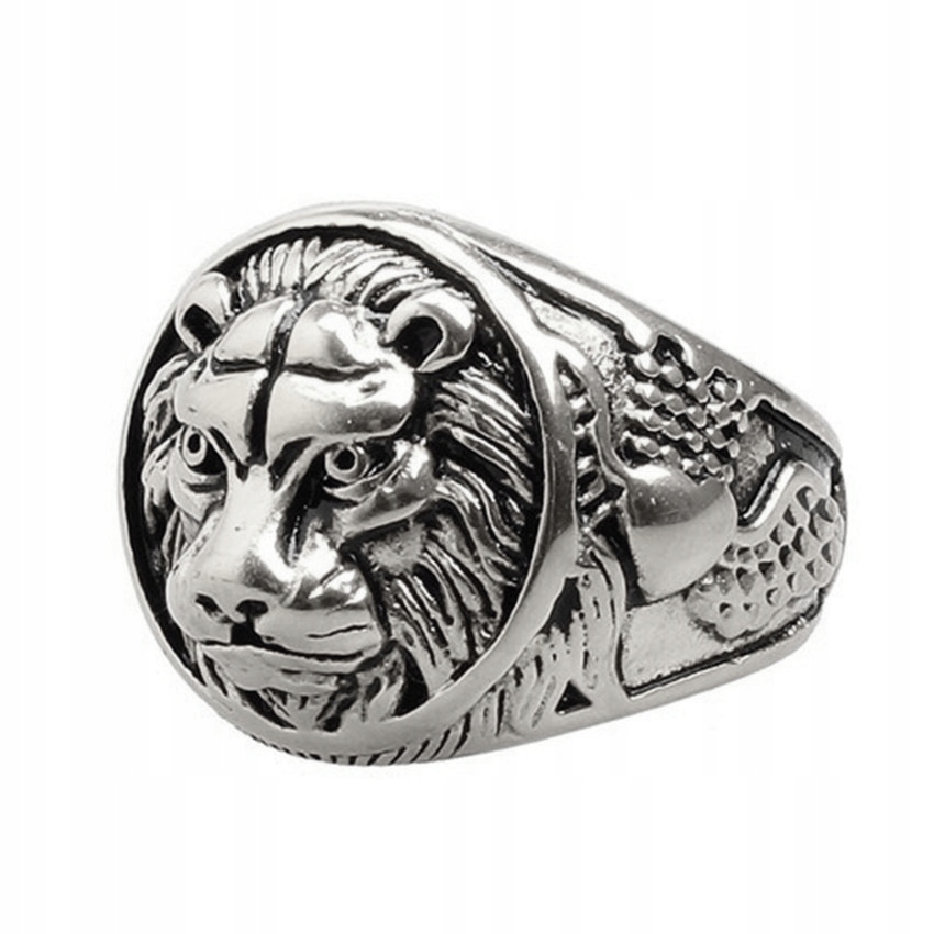 PIERŚCIEŃ SYGNET LEW Potęga Męskość AMULET 151 – Symbolika i styl
