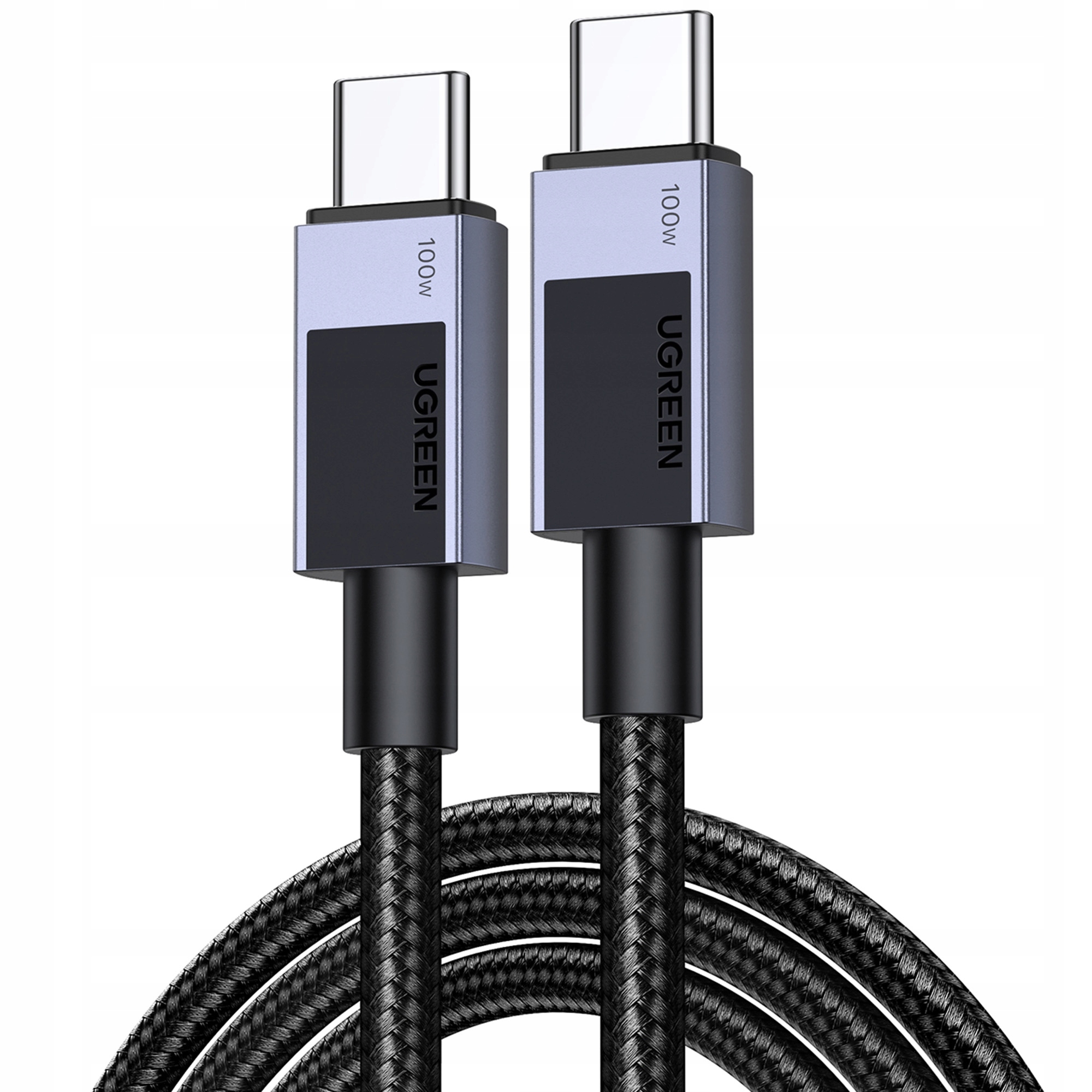 Kabel Ugreen USB-C do USB-C 3 m (szary) – Wydajne rozwiązanie do ładowania i przesyłania danych