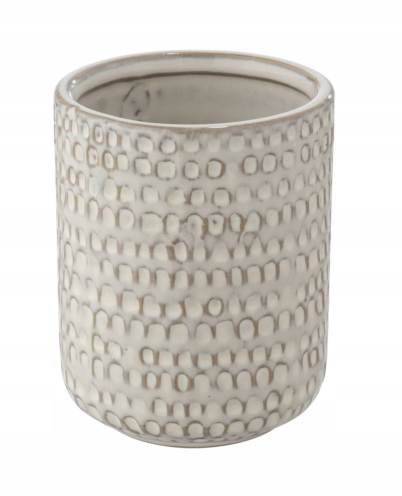 Wenko Kubek ceramiczny na szczoteczki do zębów Pergole Cream – Elegancja i funkcjonalność w Twojej łazience
