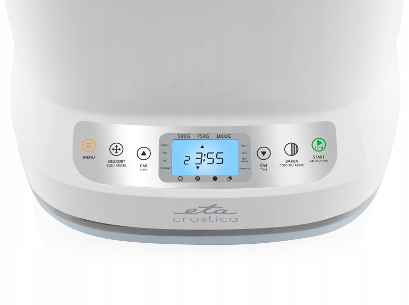 Wygodne funkcje dostosowania – rozmiar bochenka i stopień przyrumienienia