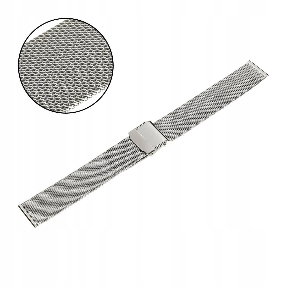 Bransoleta M4 - Siatka HQ - Srebrna 16mm – Elegancja i styl na każdą okazję