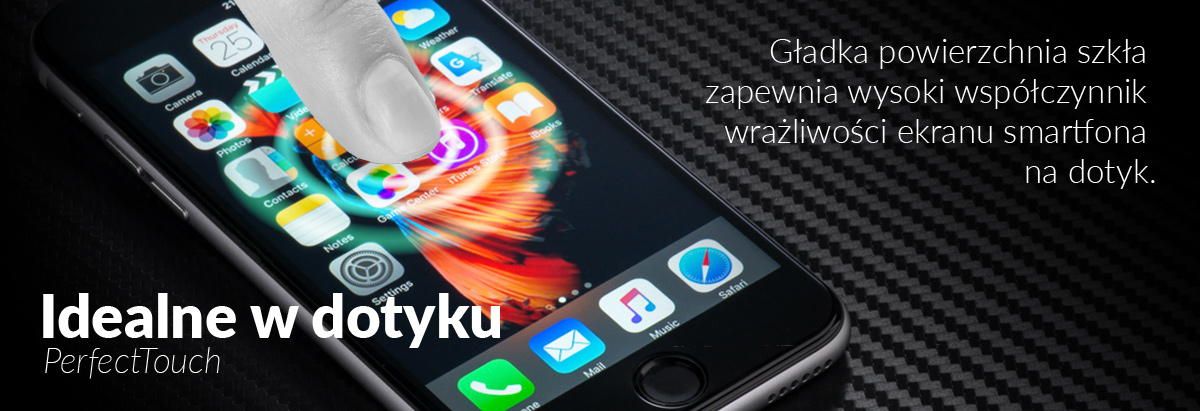 Doskonała wrażliwość ekranu Apple iPhone 6s / iPhone 6 na dotyk ze szkłem moVear 3D PRO