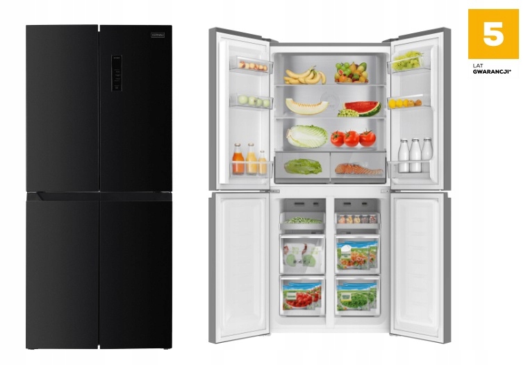 Lodówka Kernau Chłodziarka KFRM 1881 B – Nowoczesne rozwiązania dla Twojej kuchni