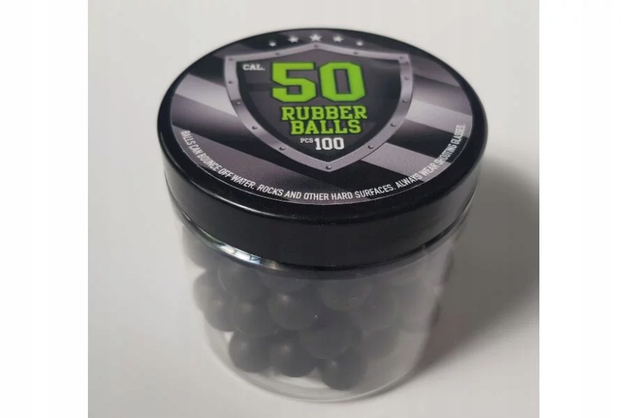 Kule gumowe Guard Power kal.50 (12,7 mm) - 100 sztuk – Idealne do obrony i treningu