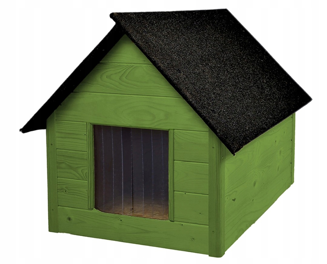 Buda dla Psa Kota Ocieplana Dwuspadowa XL WoodOK – Komfortowe Legowisko dla Twojego Pupila