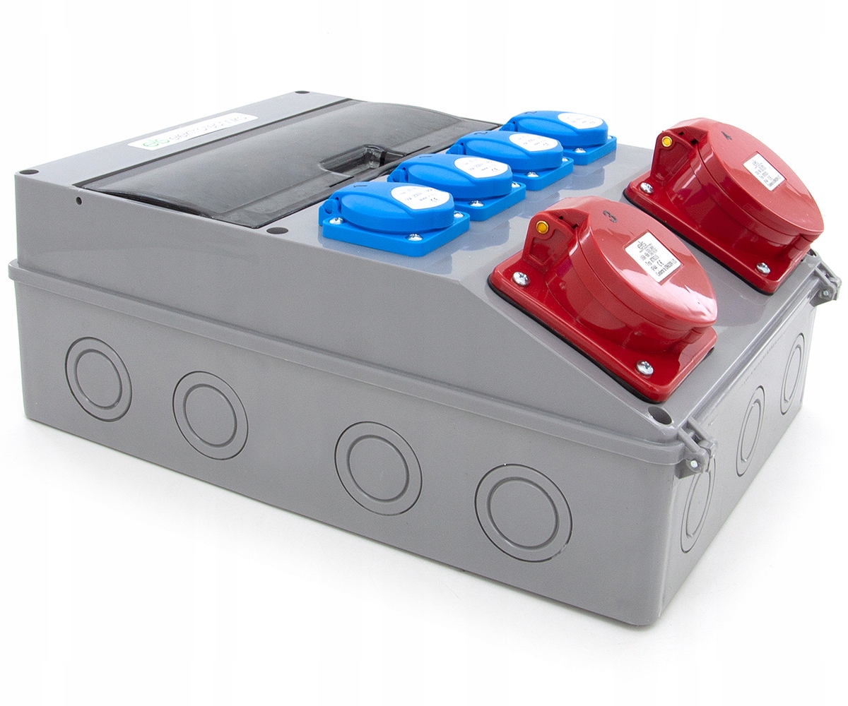 Wyposażenie rozdzielnicy – Gniazda i zabezpieczenia