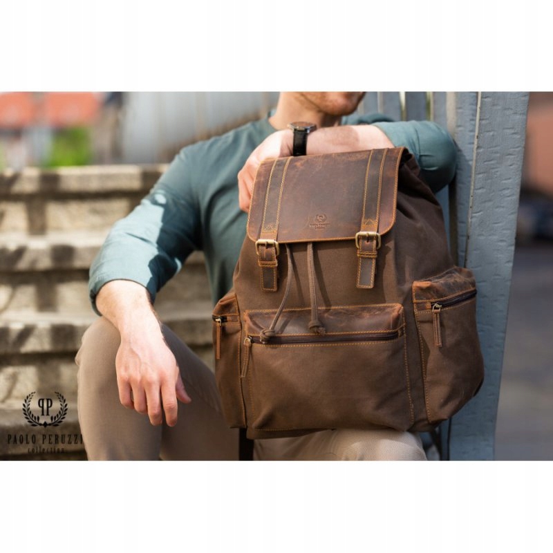 Wysokiej jakości materiały: canvas i skóra naturalna