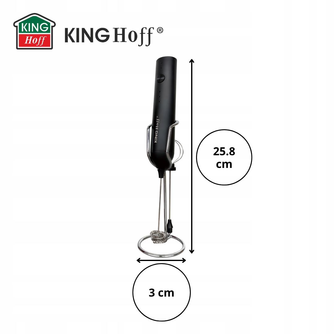 Funkcjonalność i wygoda – Ręczny spieniacz z 3 prędkościami