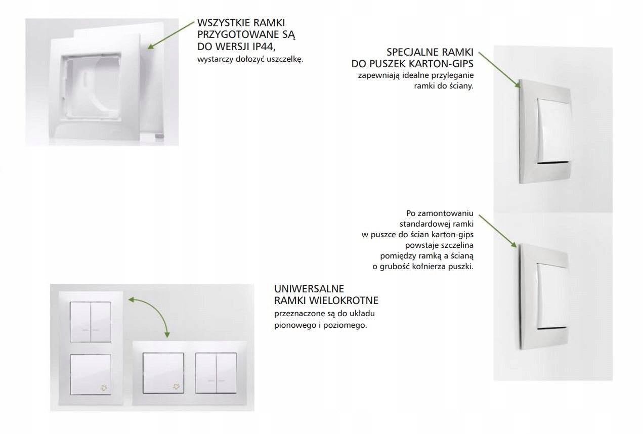 System ramkowy z możliwością montażu poziomego i pionowego