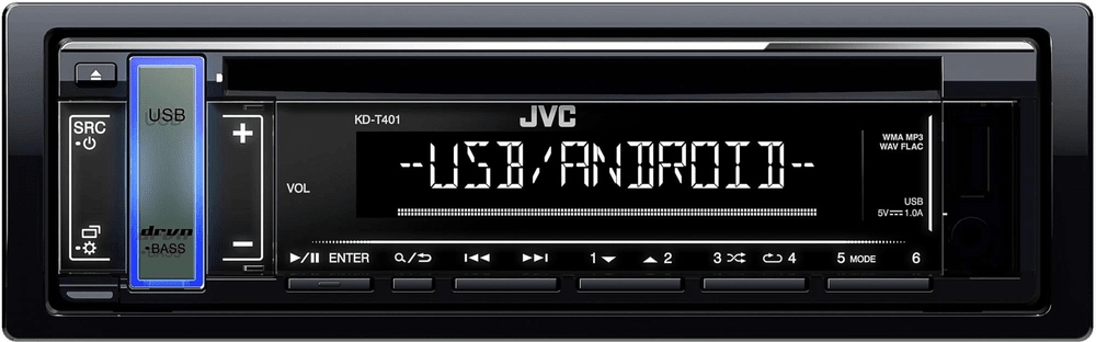 Radio samochodowe JVC KD-T401 – Doskonała jakość dźwięku w Twoim samochodzie