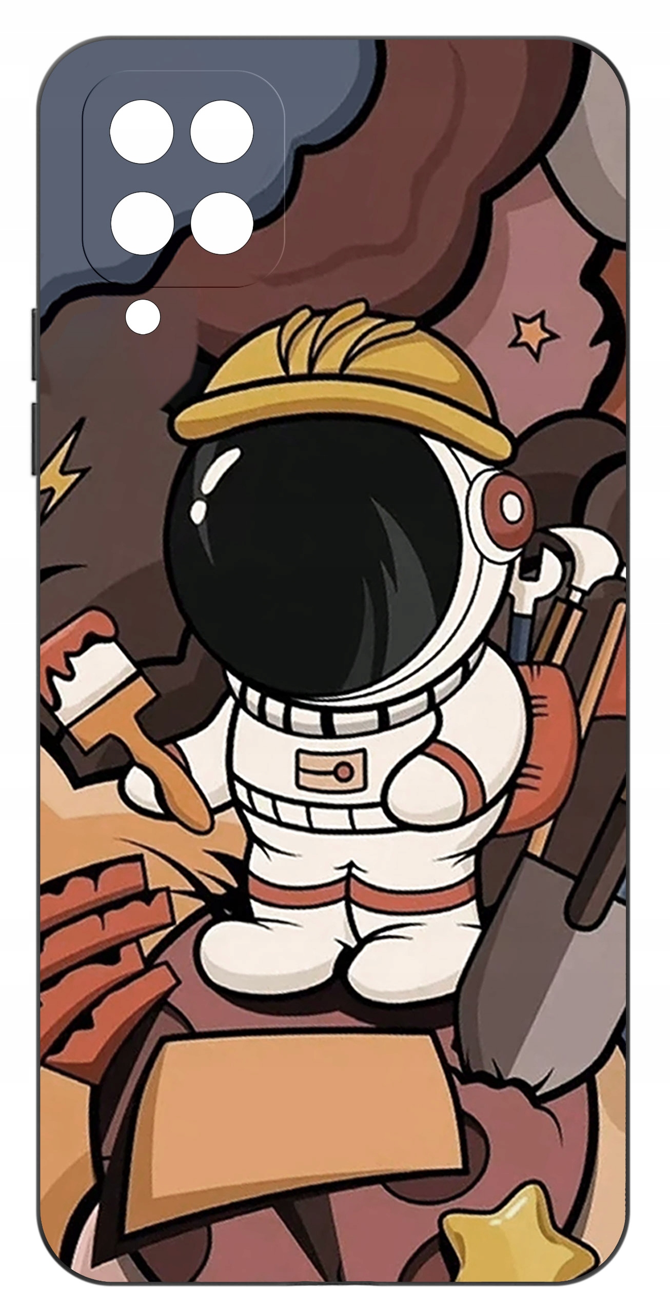 Żywe kolory i grafika na czarnym tle