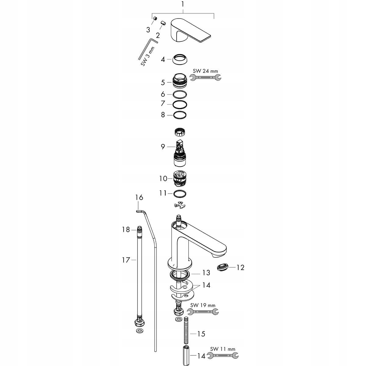 Łatwy montaż z przyłączeniem G ⅜