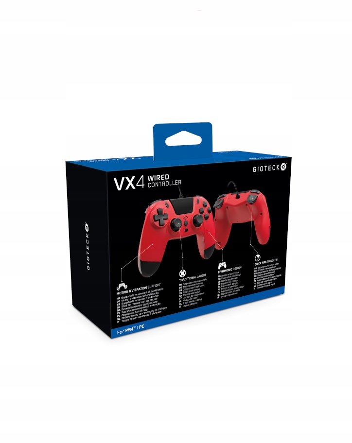 Pad Gioteck Kontroler przewodowy VX-4 dla PlayStation 4 – Idealny wybór dla graczy