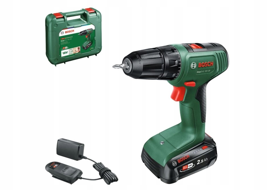 Bosch EasyDrill 18V-38 Set Akku-Bohrschrauber – Wszechstronny narzędzie do wiercenia i wkręcania
