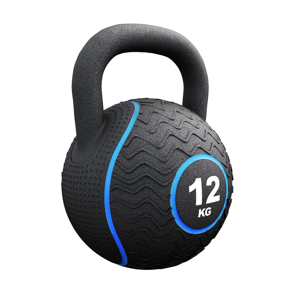 Kettlebell gumowany czarny 12 kg – Idealny partner do treningu