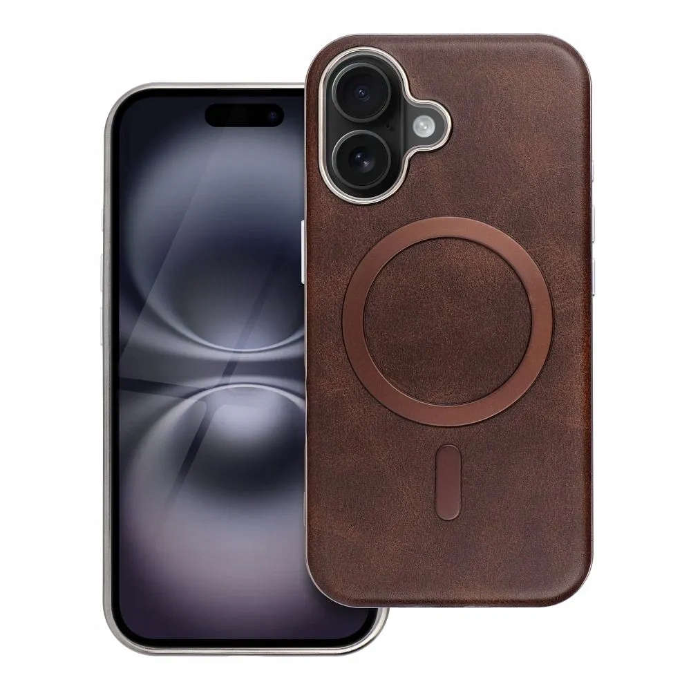 Futerał GENTLEMAN MAG COVER kompatybilny z MagSafe do iPhone 14 brązowy – Elegancja i funkcjonalność