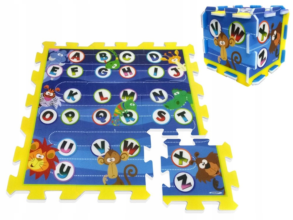 Piankowe puzzle Zwierzęta Alfabet ZA3148 – Idealna zabawa i nauka dla Twojego dziecka