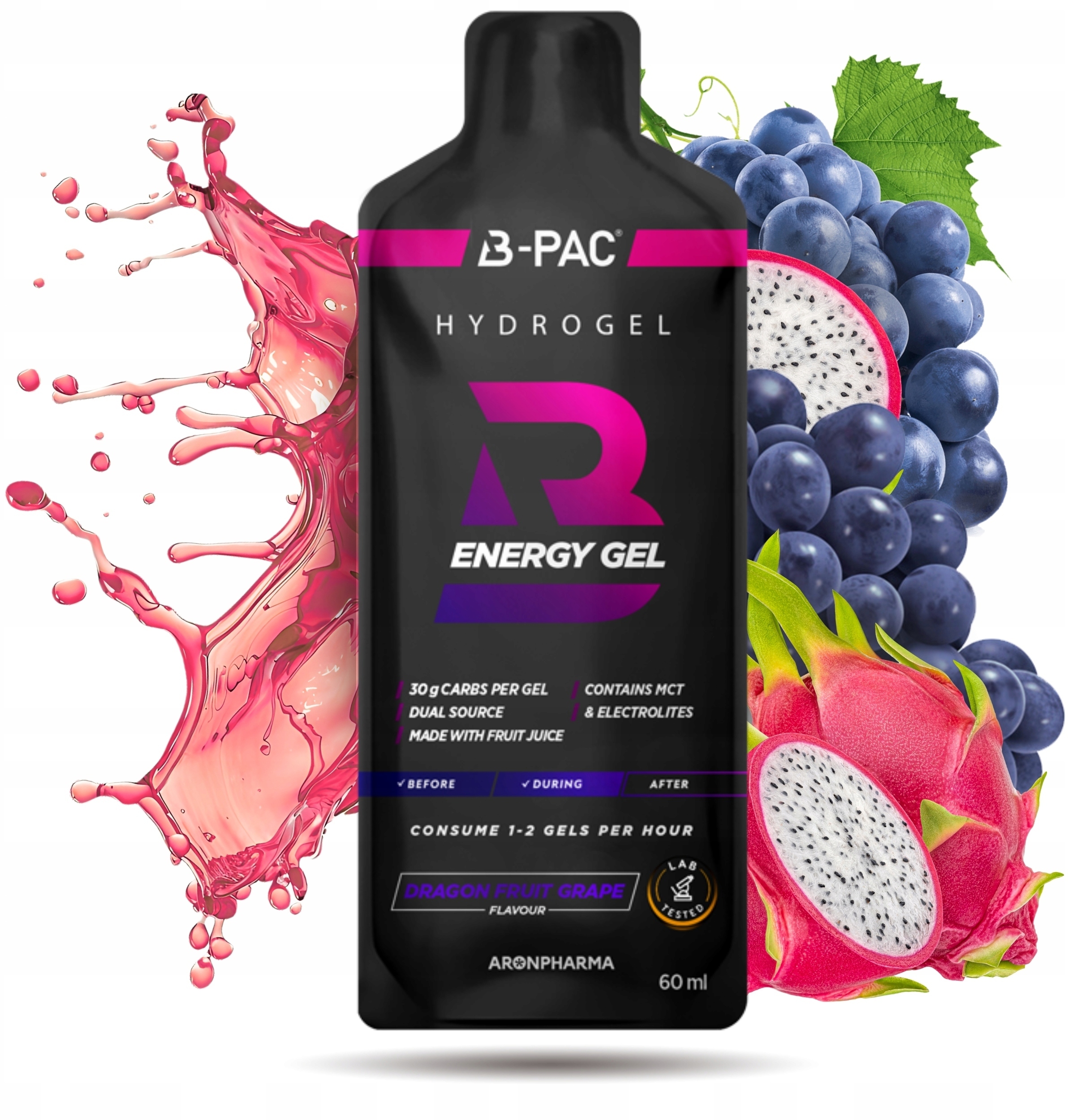 AronPharma B-PAC Energy Gel – Energetyczny zastrzyk w saszetce 60 ml