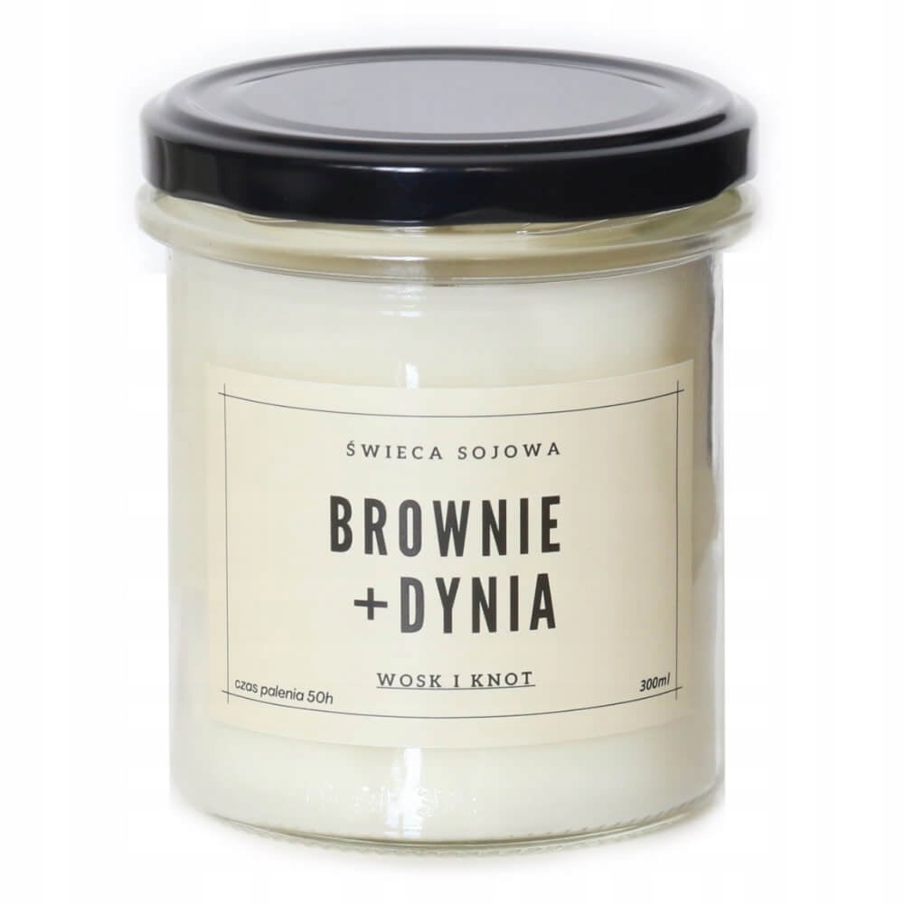 BROWNIE + DYNIA świeca sojowa o jesiennym zapachu