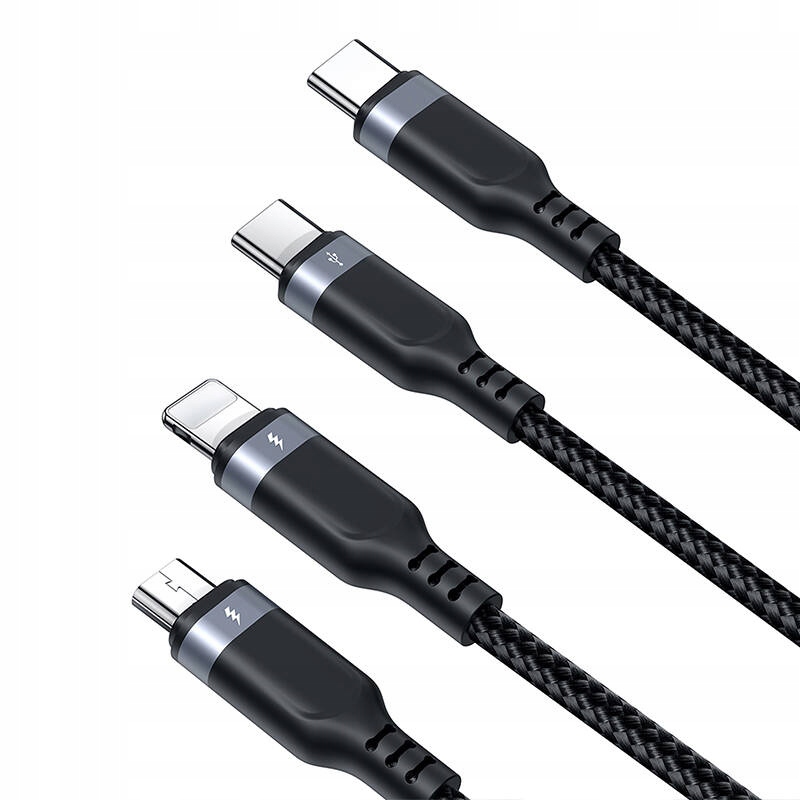 Uniwersalne złącza: 2x USB-C, Lightning i micro USB