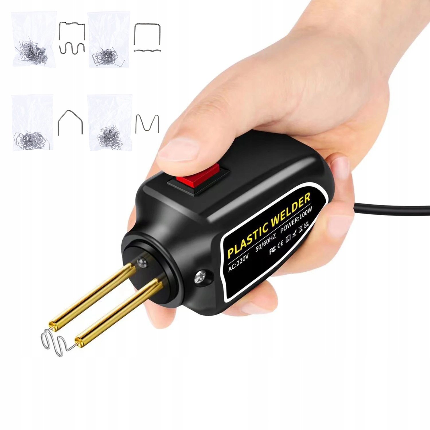 Zgrzewarka, spawarka i zszywacz do plastiku Rosfix ZESTAW 100W z organizerem i 400 zszywkami